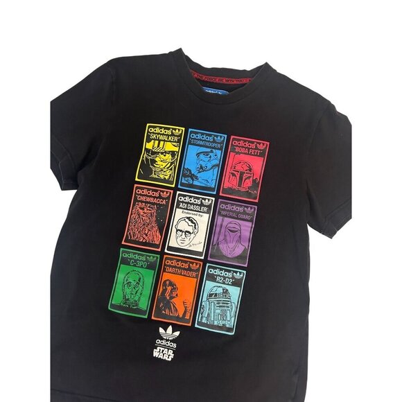 Adidas Star Wars Boba Fett R2 D2 ADI DASSLER Shirt Imperial Guard Size Medium - Picture 3 of 7
